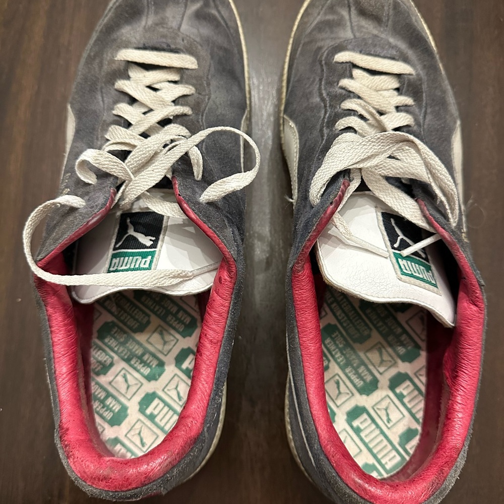 Puma Suede Men's Navy and Red Sneakers